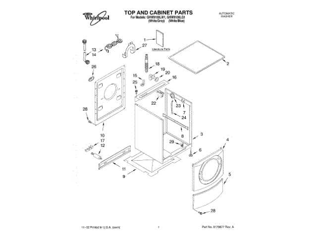 kenmore elite washer parts diagram