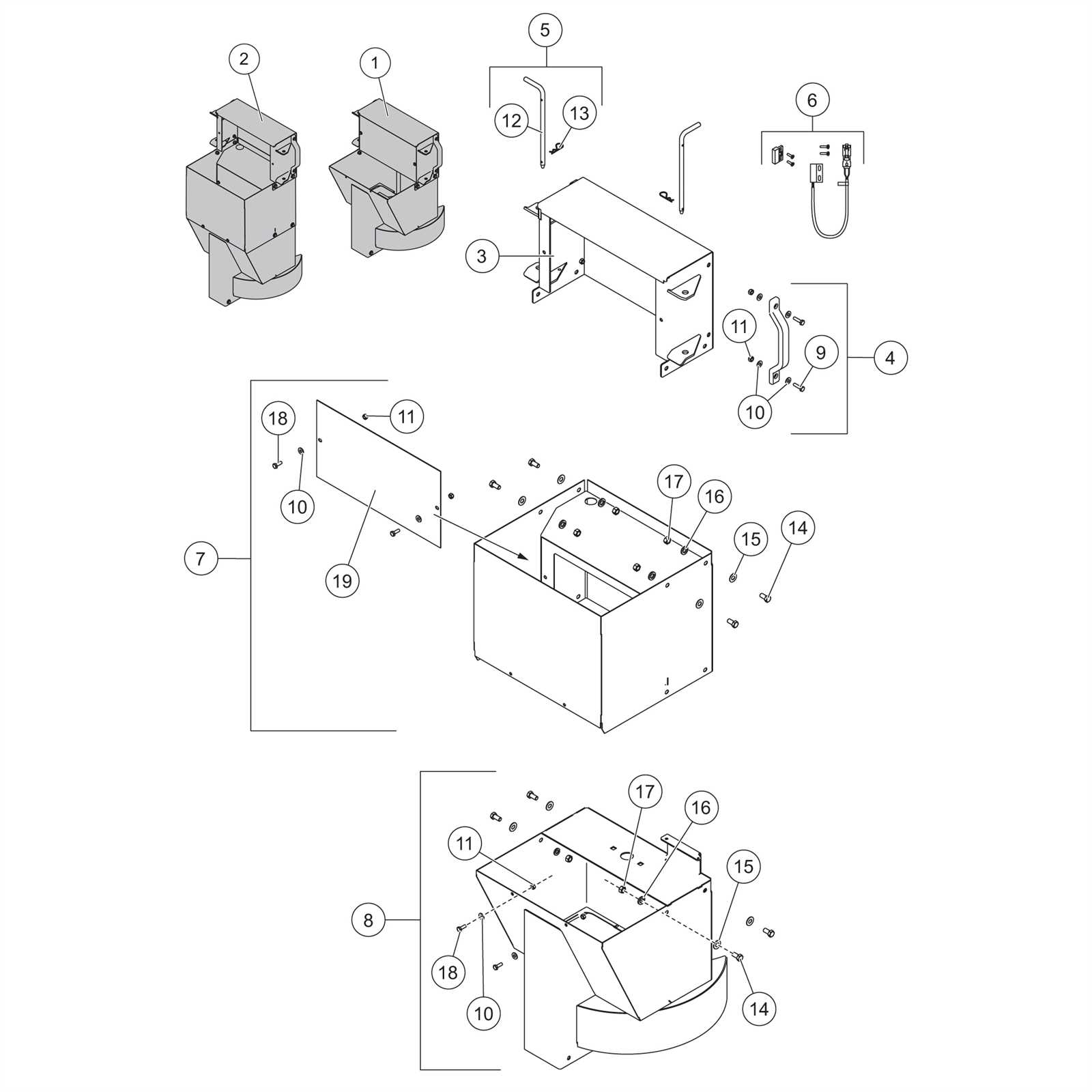 fisher steel caster parts diagram