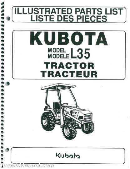 kubota l35 parts diagram