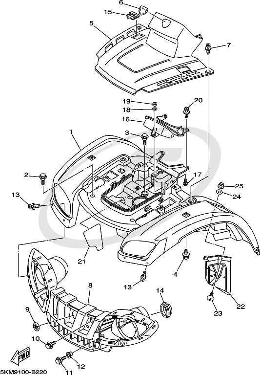 2007 yamaha grizzly 700 parts diagram