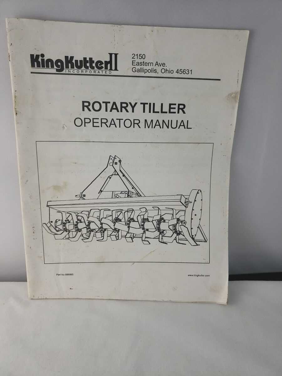 king kutter tiller parts diagram