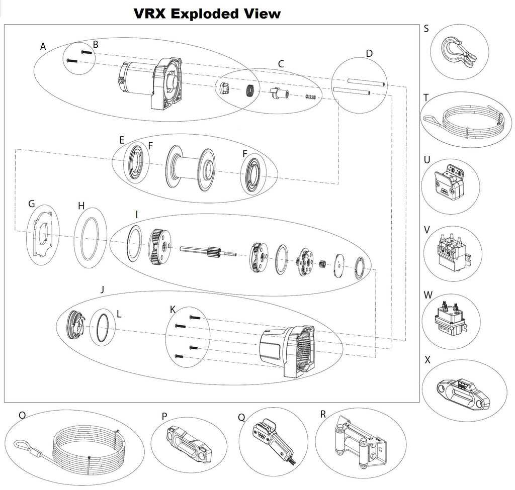 polaris 2500 winch parts diagram