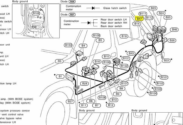 2007 nissan pathfinder parts diagram