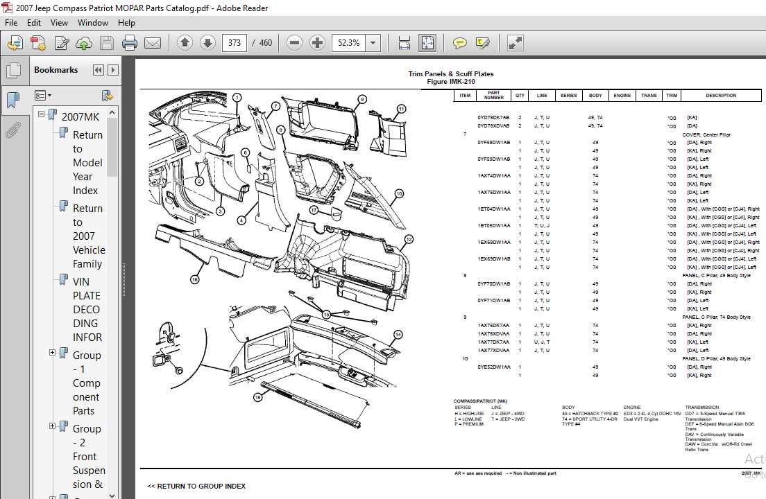 mopar parts diagram