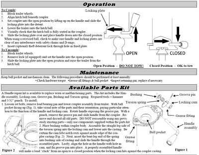 trailer coupler parts diagram