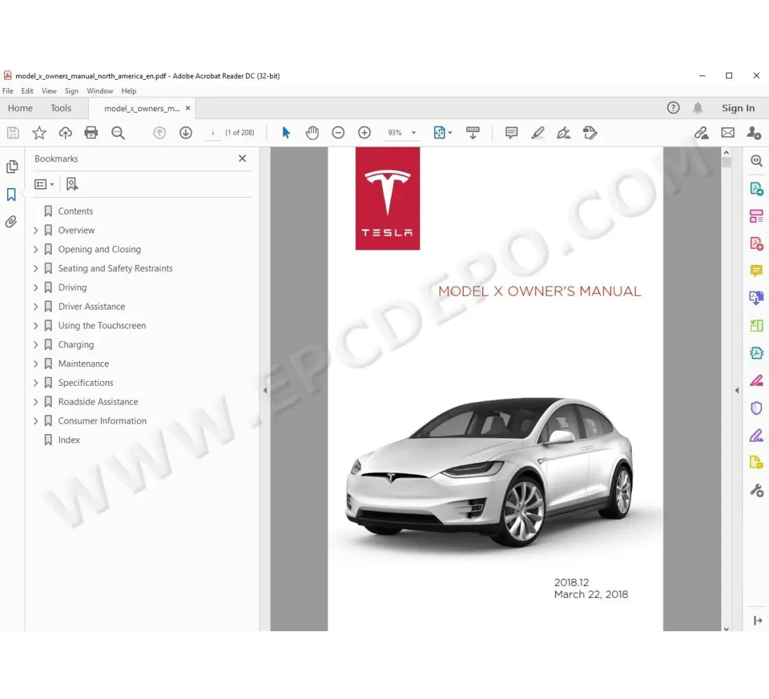 tesla model x parts diagram