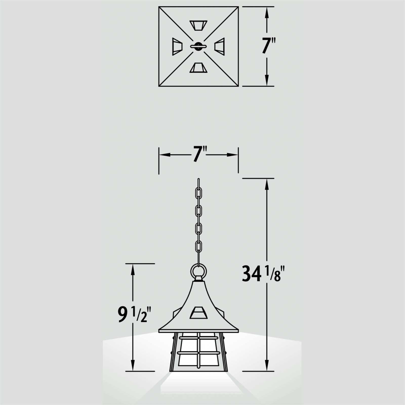 parts of a light fixture diagram