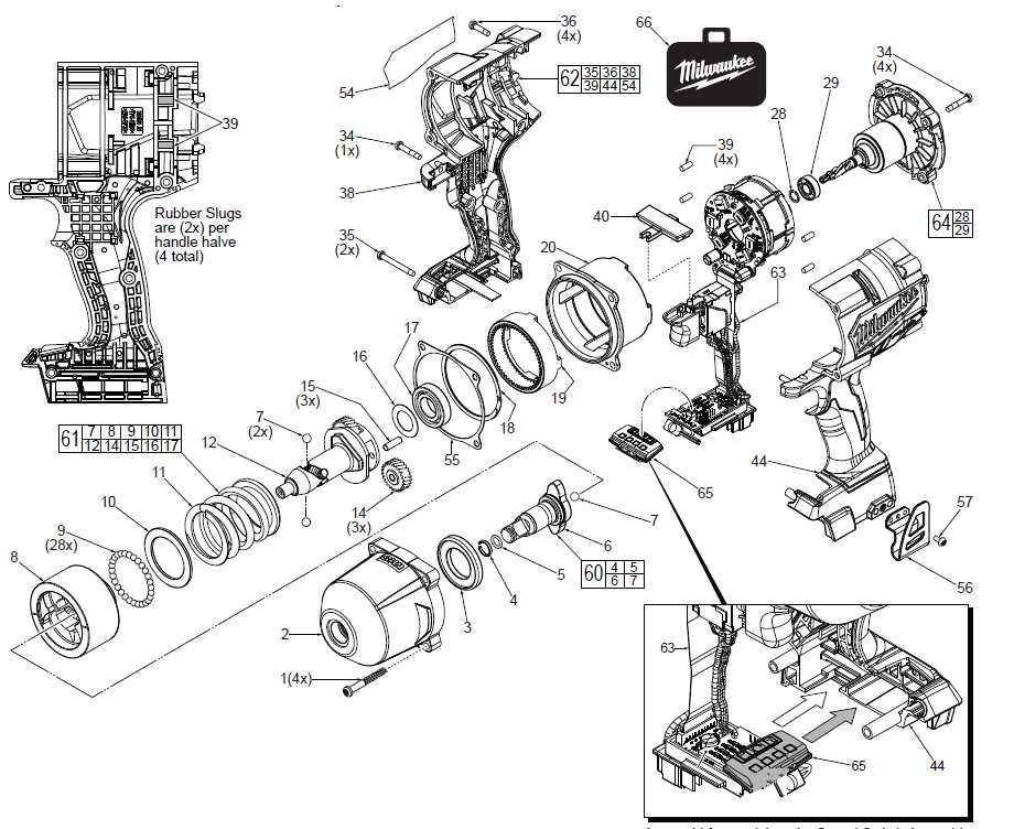 milwaukee 2607 20 parts diagram