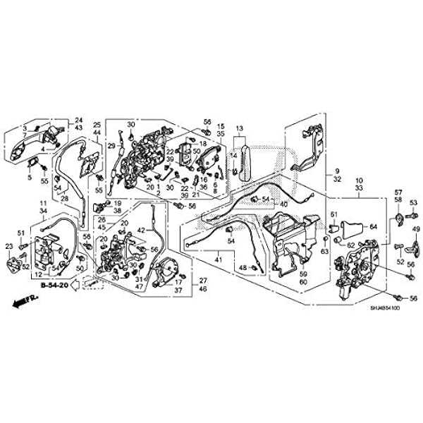 2006 honda odyssey sliding door parts diagram