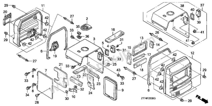 honda generator eu3000is parts diagram