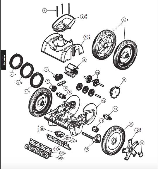 the pool cleaner parts diagram