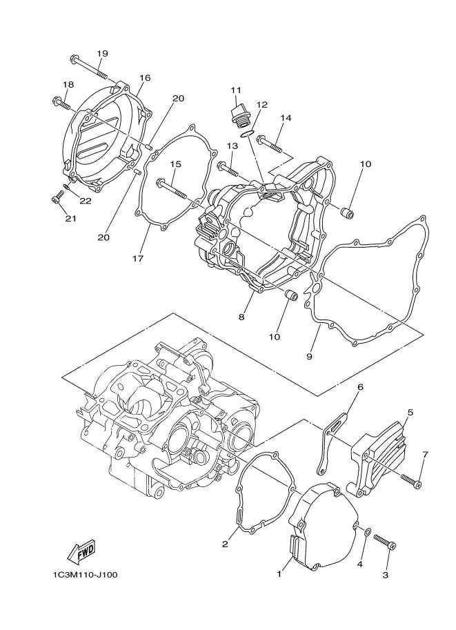 2001 yz125 parts diagram