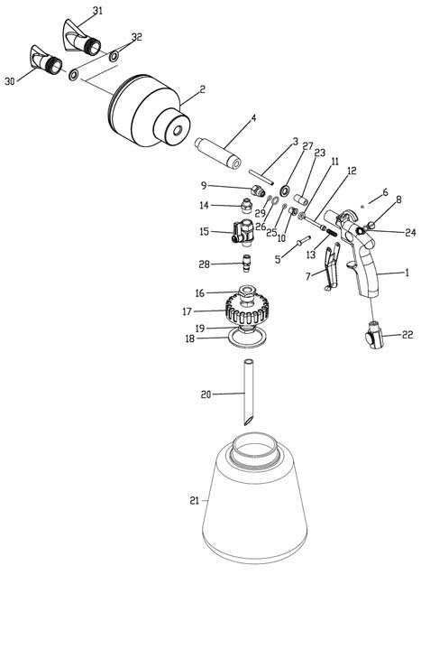 foam cannon parts diagram