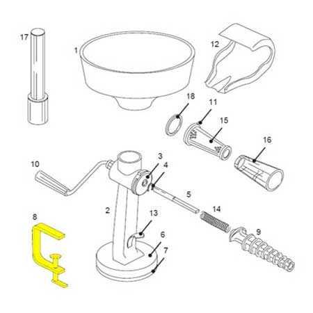 c clamp parts diagram