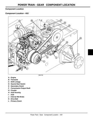 john deere gator 4x2 transmission parts diagram