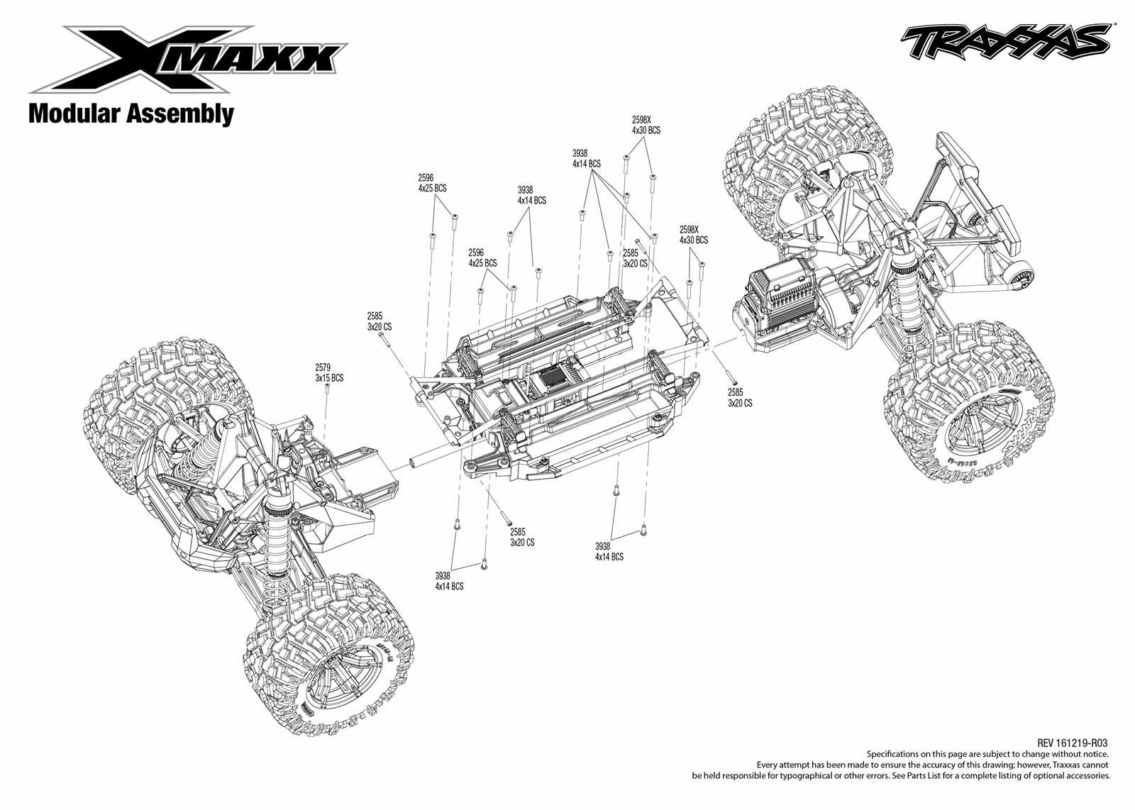 traxxas raptor parts diagram