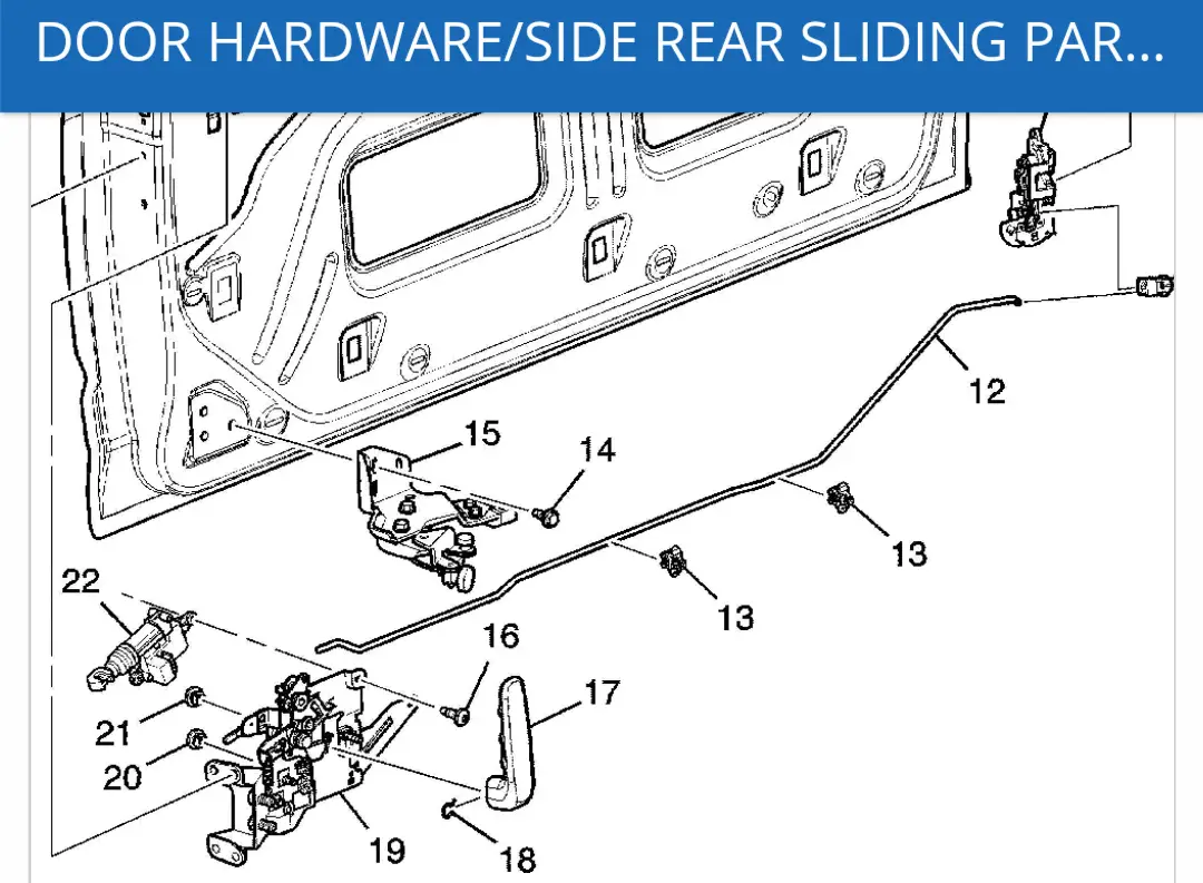 chevy express van parts diagrams