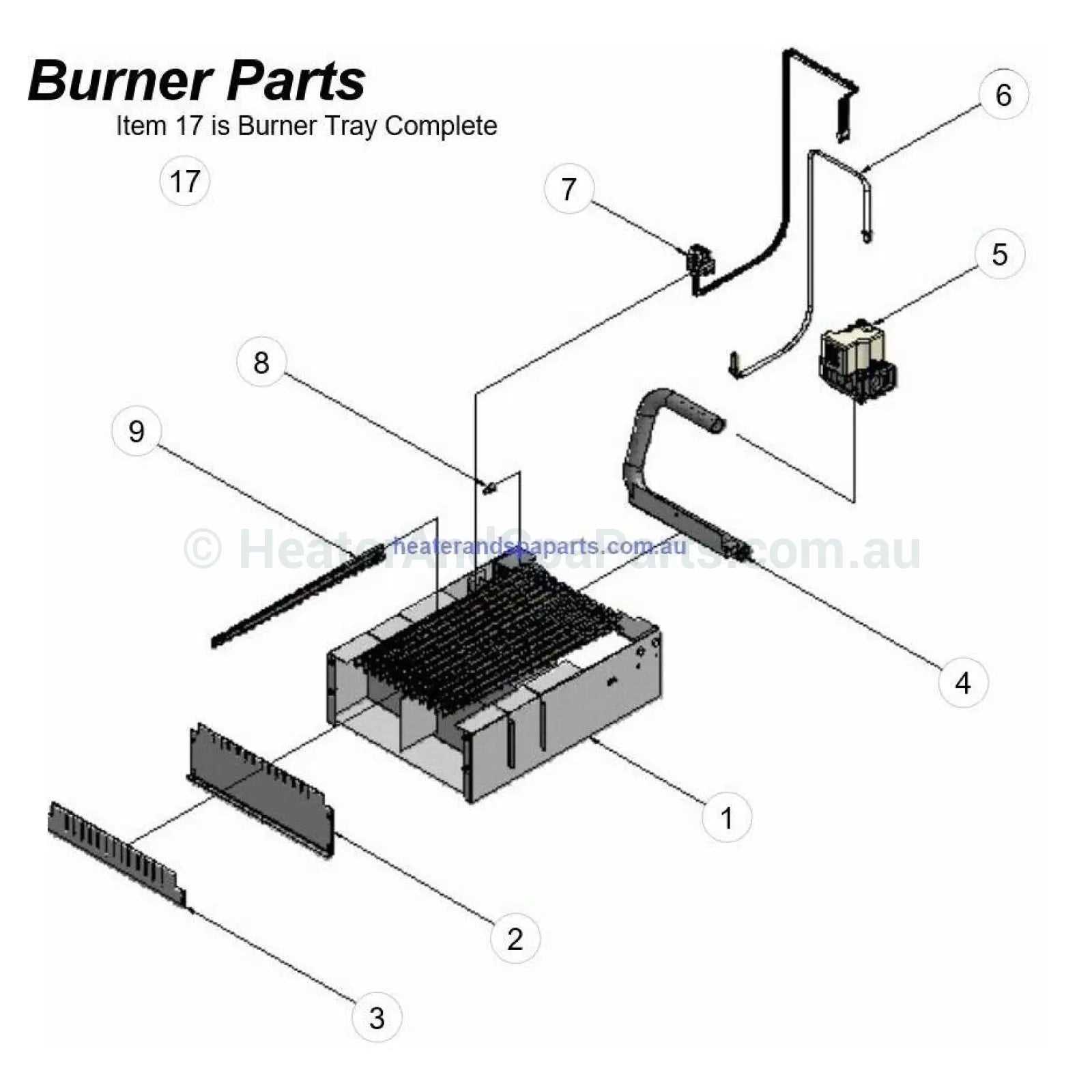 master heater parts diagram