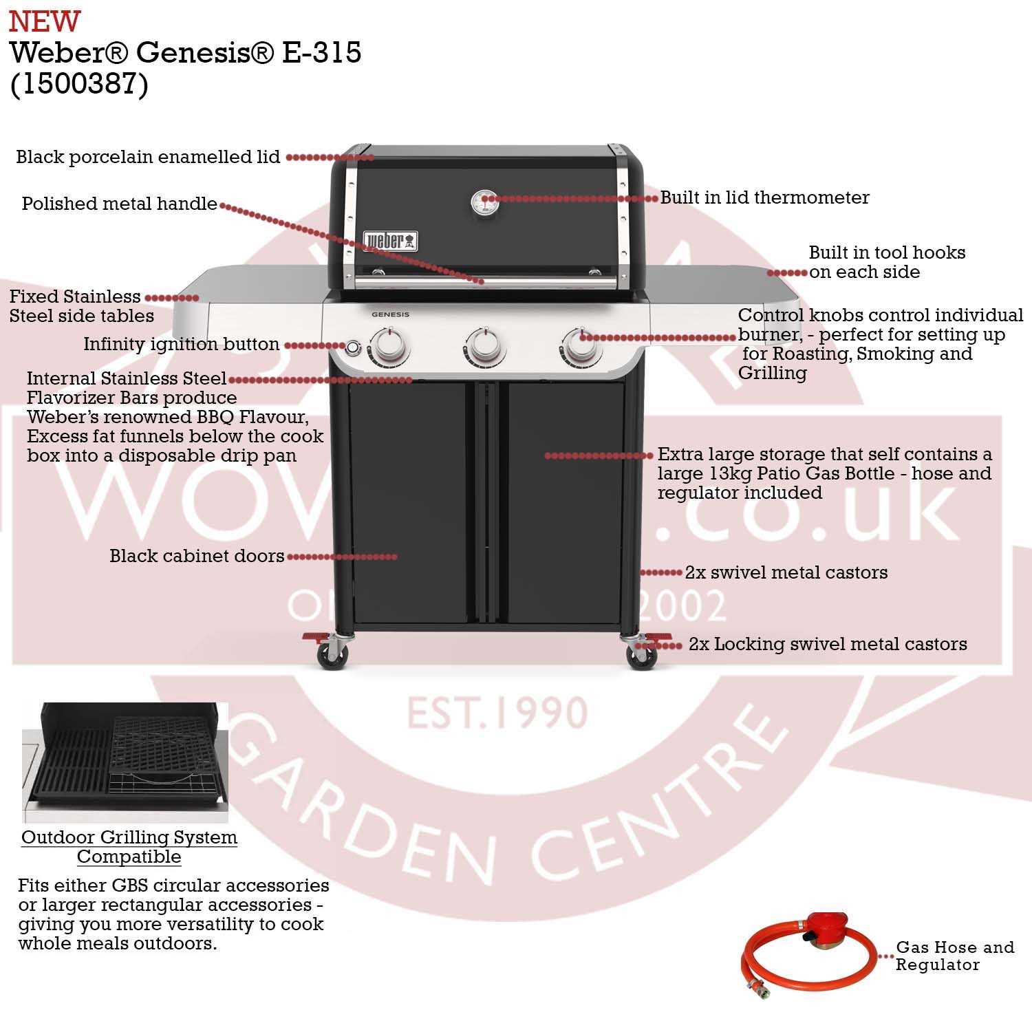 weber genesis e 310 parts diagram