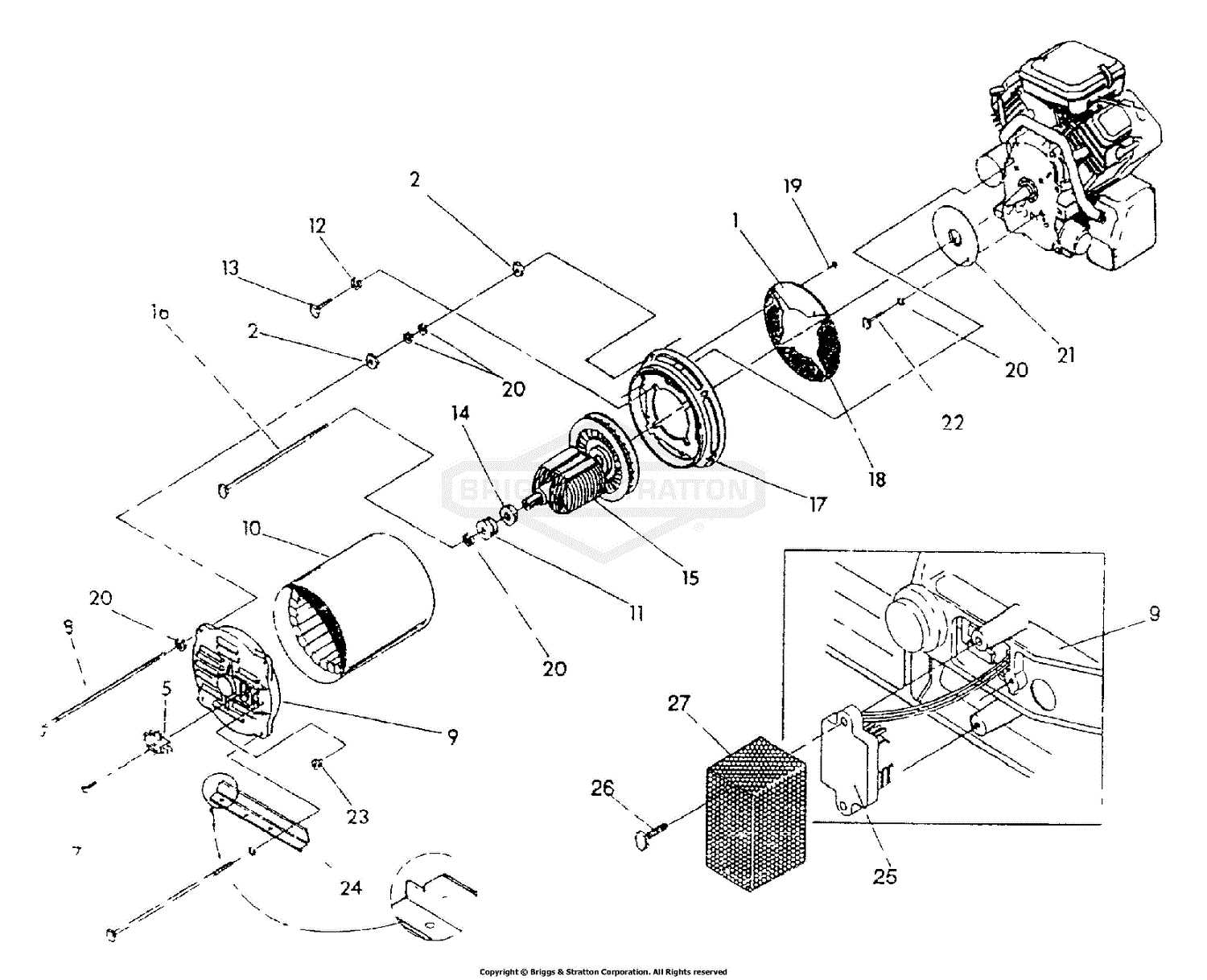 generac 4000exl parts diagram