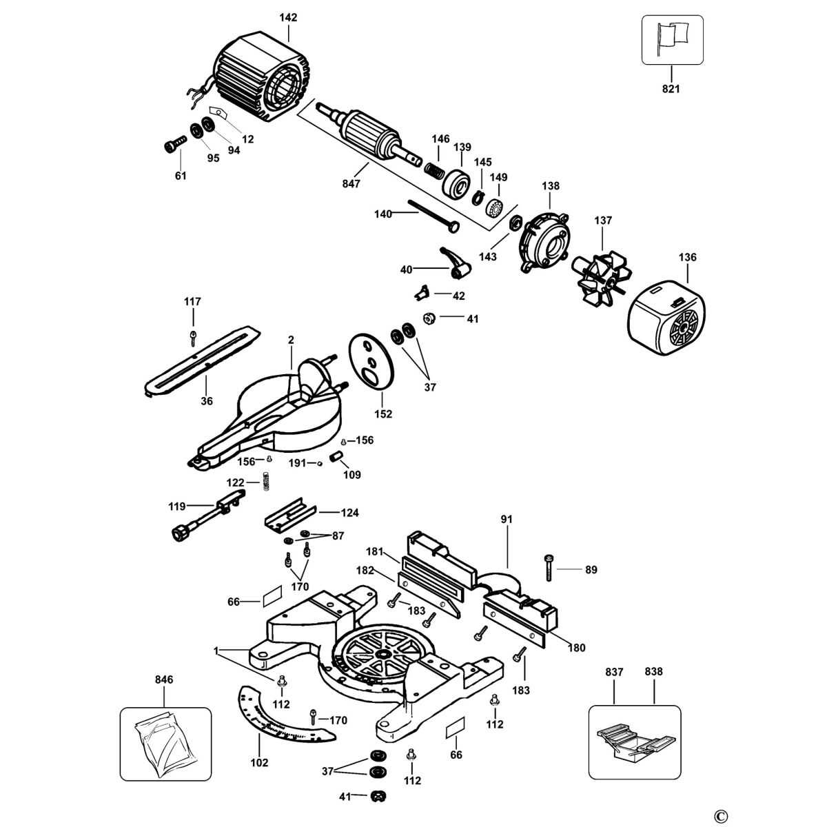 dewalt dw708 type 4 parts diagram