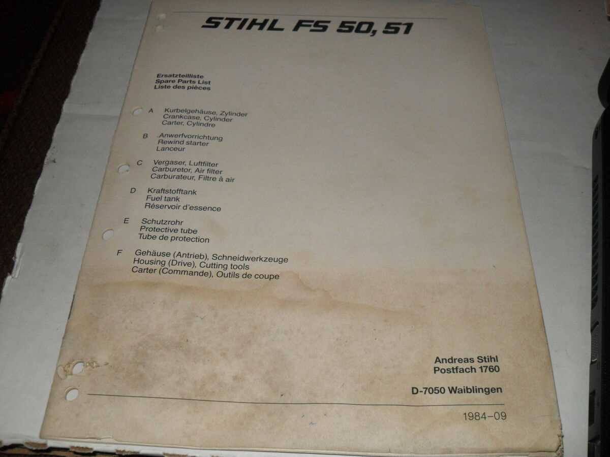 stihl fs 50 c parts diagram