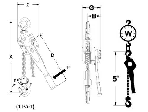 chain hoist parts diagram