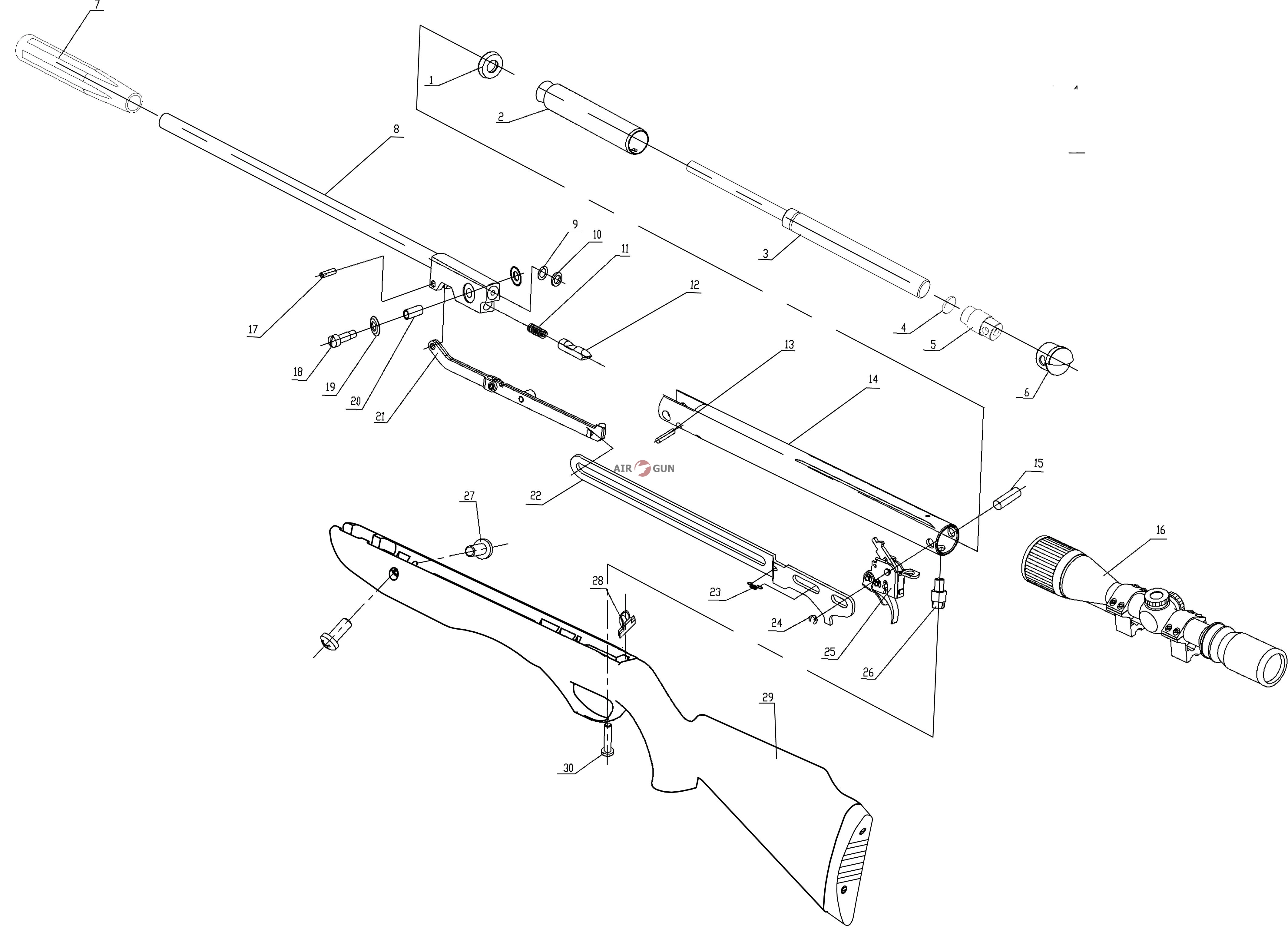 benjamin trail np parts diagram