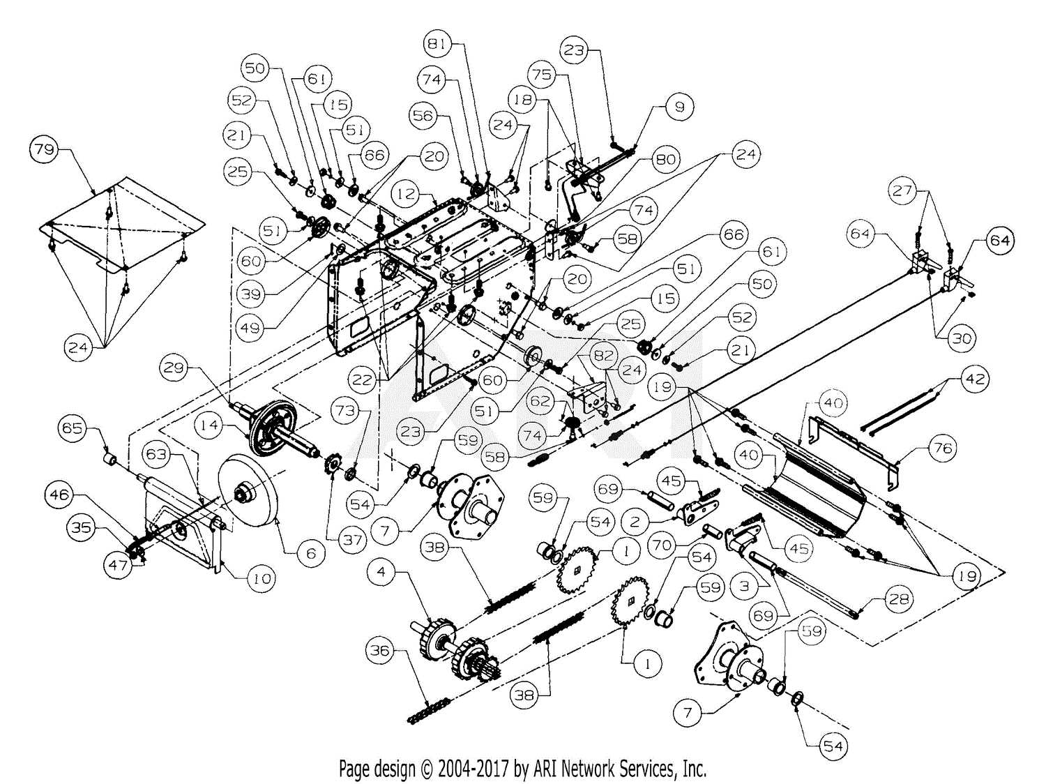 mtd yard machine snowblower parts diagram