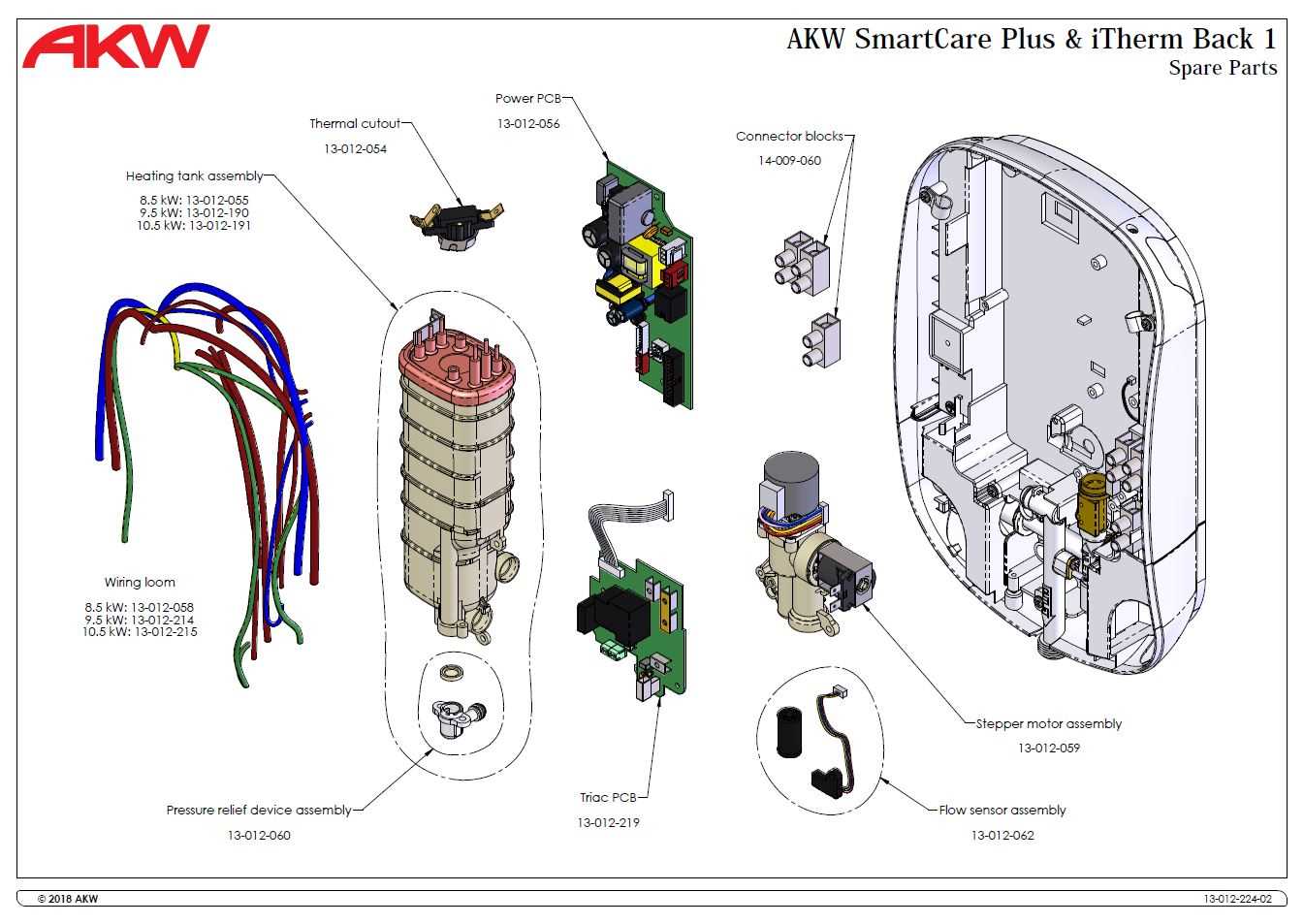 parts of a shower diagram