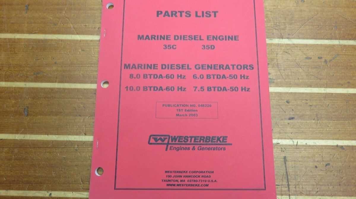 westerbeke generator parts diagram