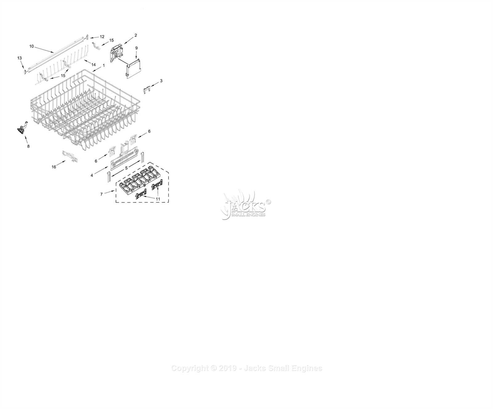 whirlpool dishwasher parts diagram