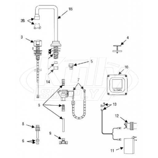 commercial faucet parts diagram