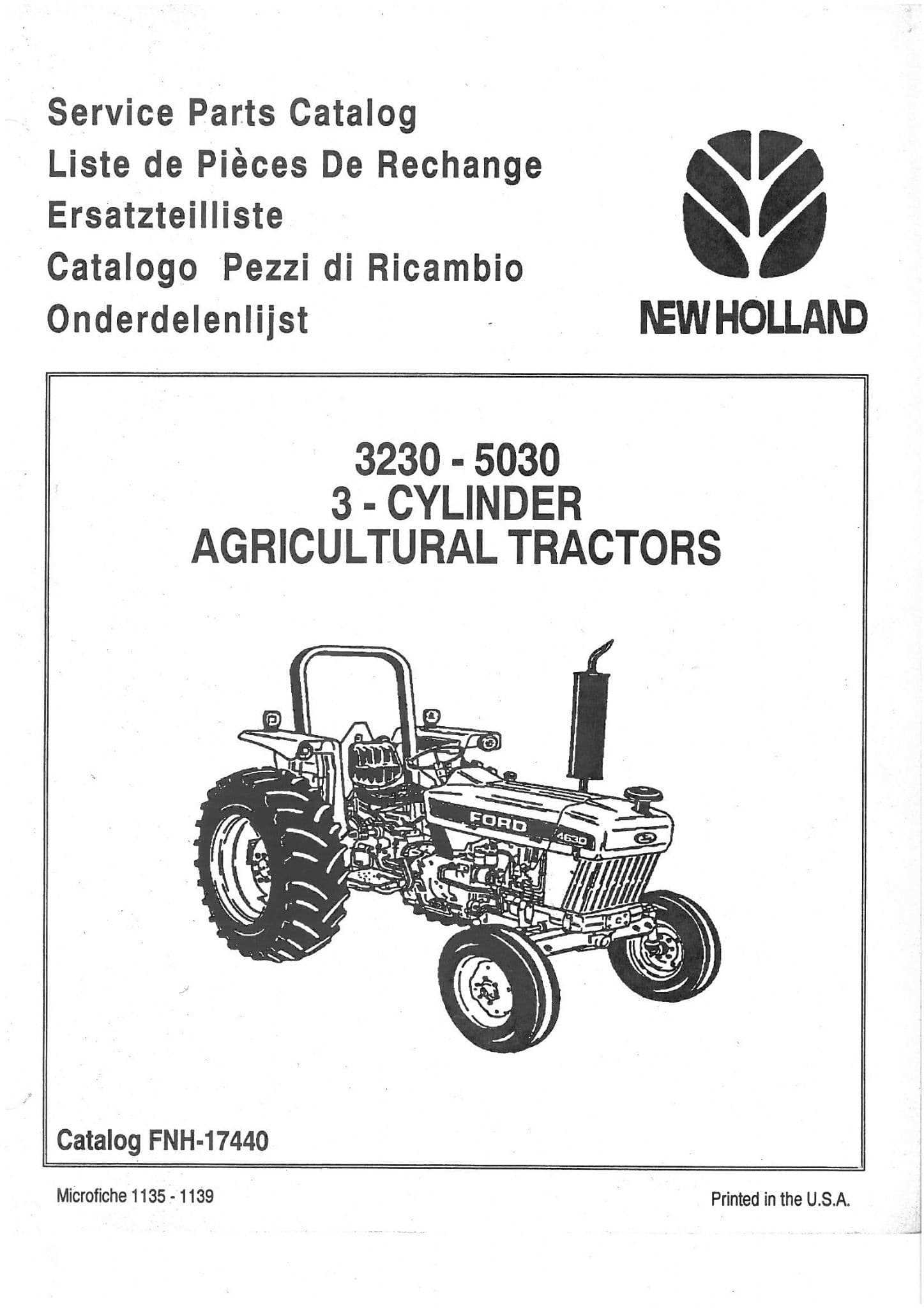 new holland tractor parts diagram