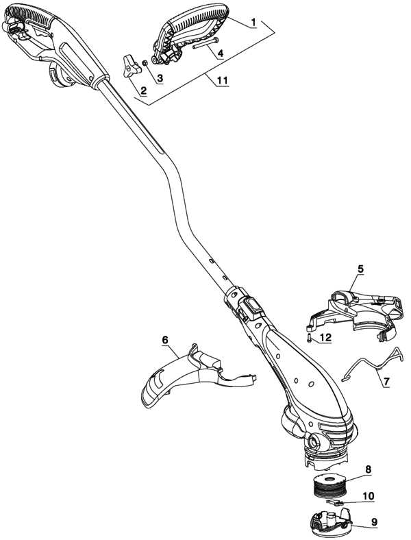 black and decker weed eater parts diagram