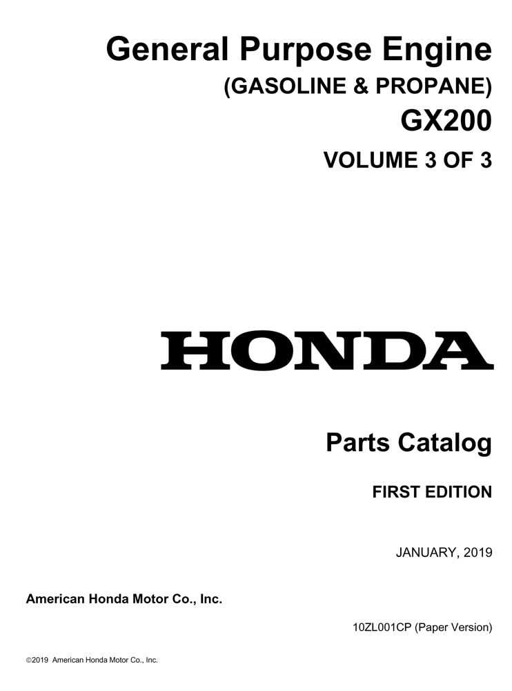 honda gx200 engine parts diagram