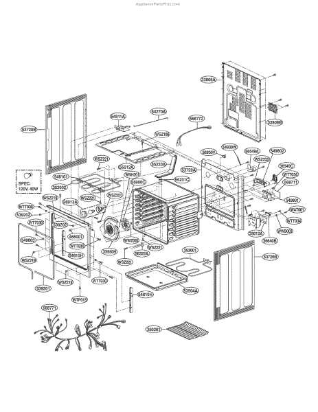 lg range parts diagram