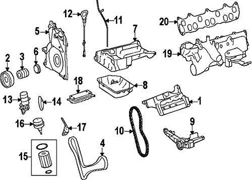 mercedes engine parts diagram