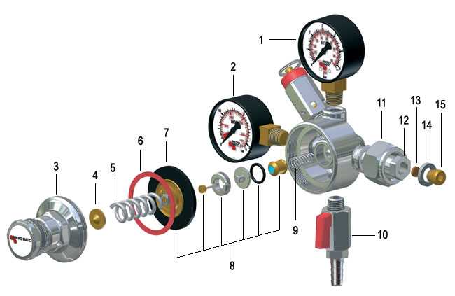 co2 regulator parts diagram