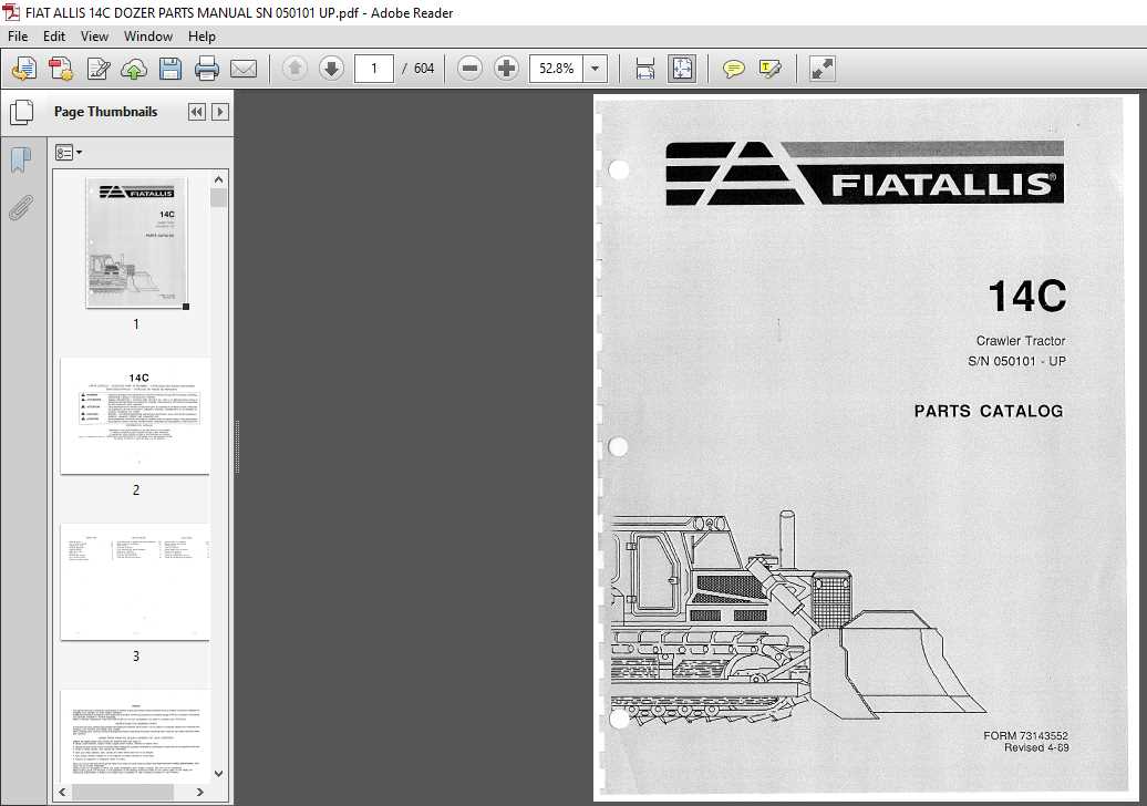 dozer parts diagram