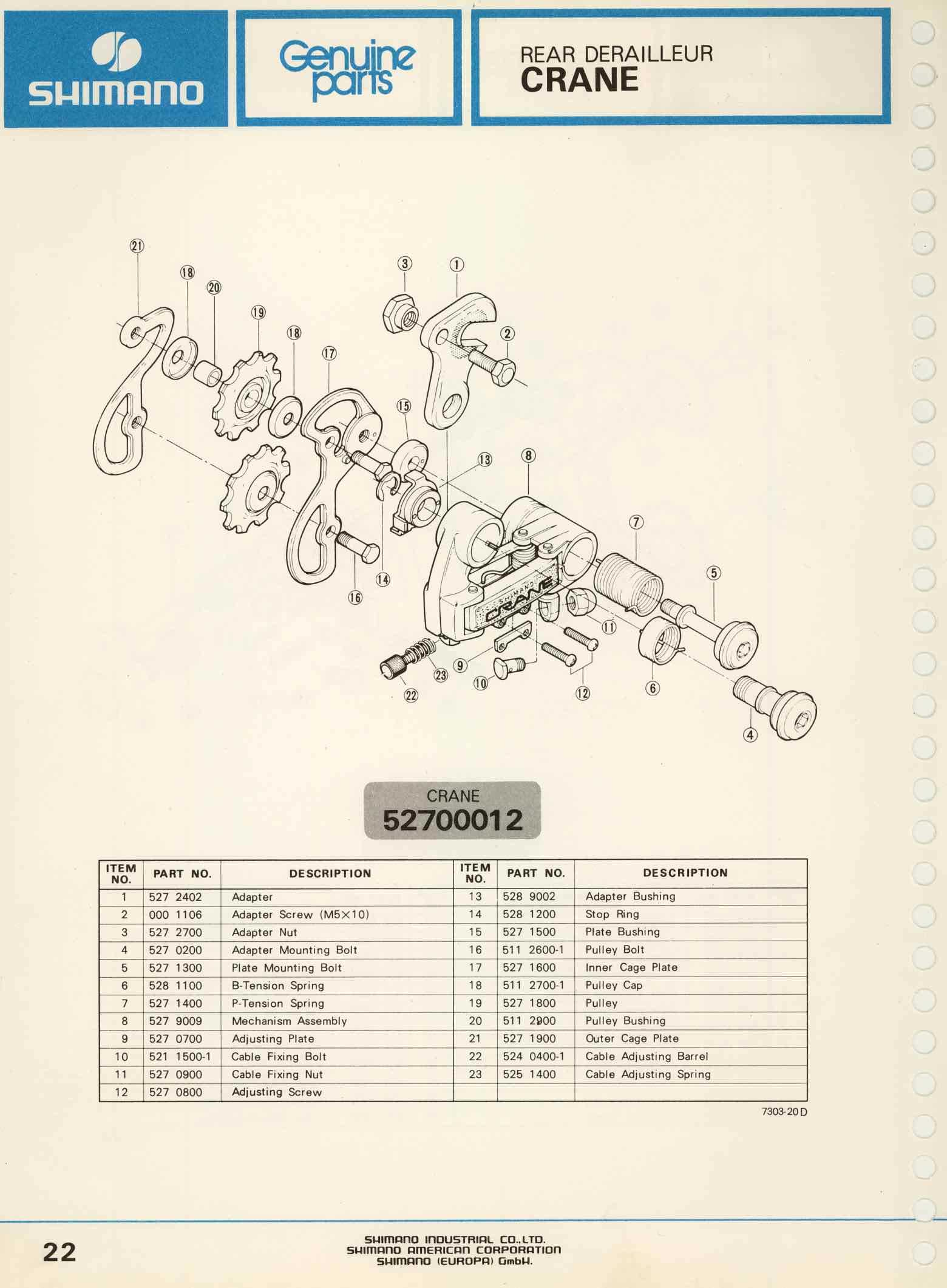 shimano parts diagram