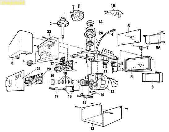 commercial garage door parts diagram