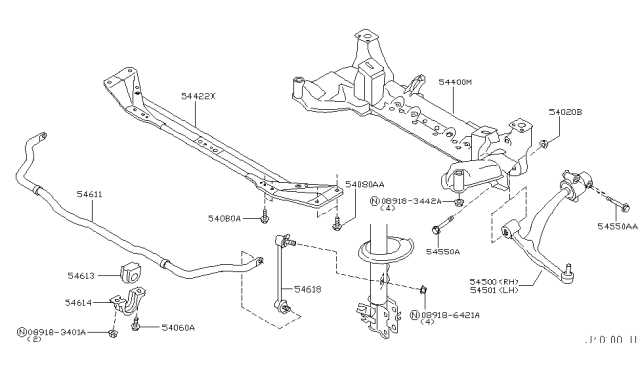 front suspension parts diagram