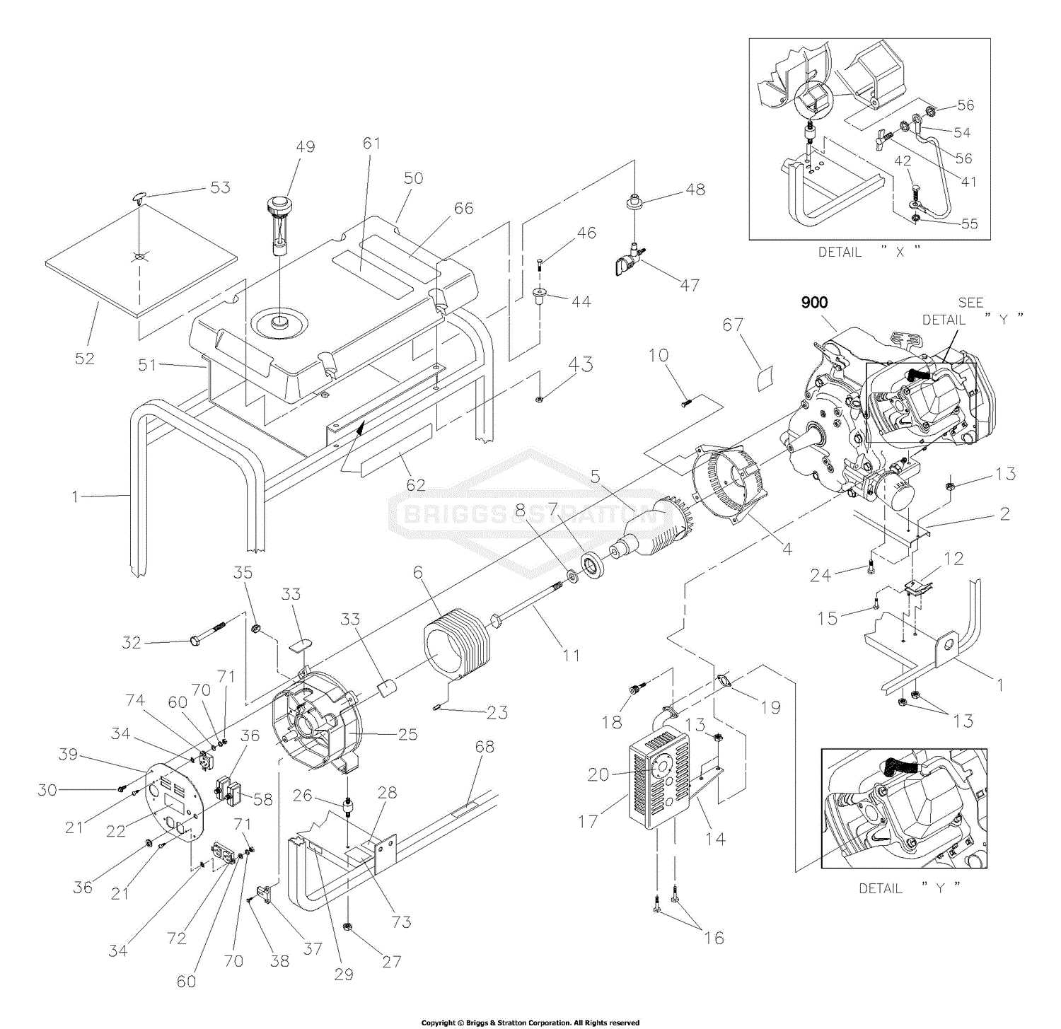 craftsman platinum 7.25 190cc parts diagram