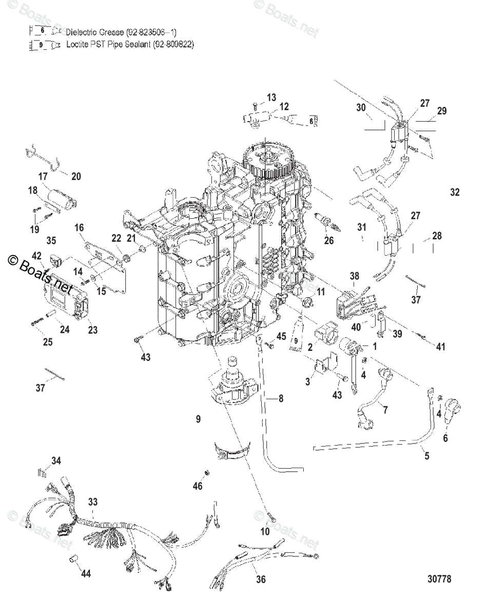 mercury optimax parts diagram