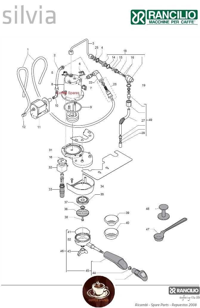 rancilio silvia v1 parts diagram