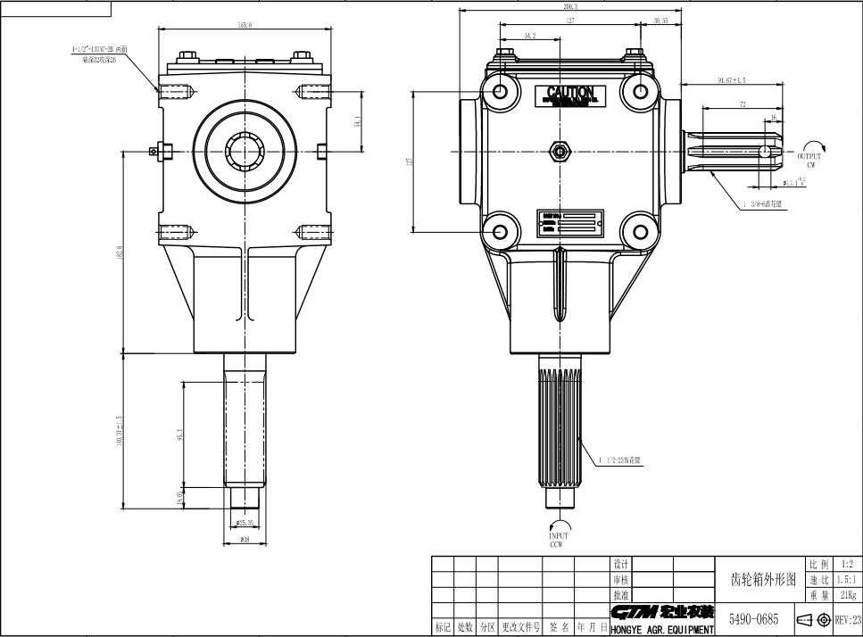 comer gearbox parts diagram