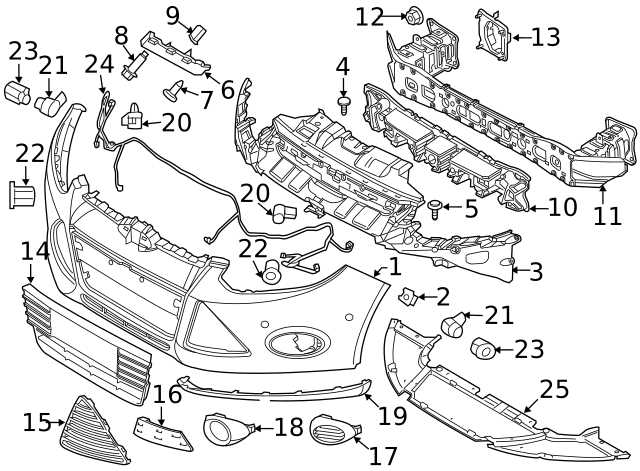 2014 ford focus front end parts diagram