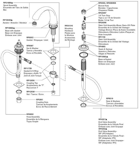 delta monitor shower faucet parts diagram