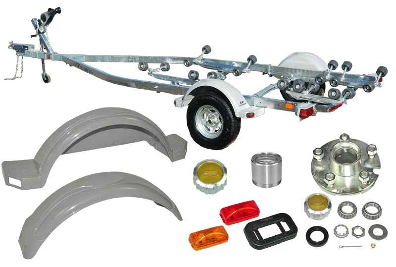 boat trailer diagram parts